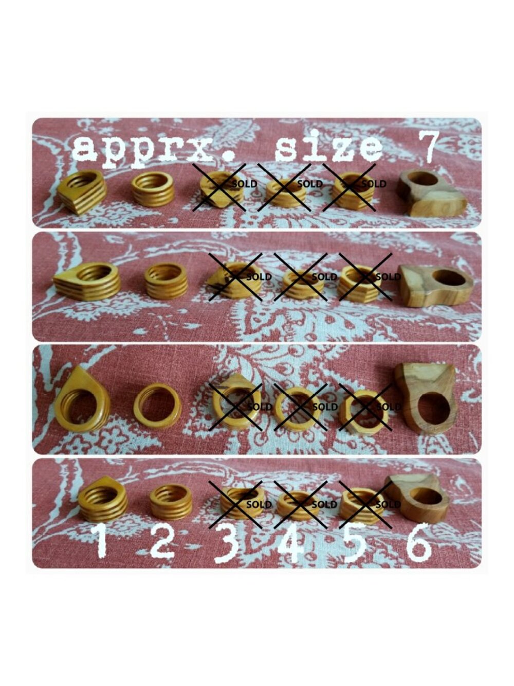 Handmade Wooden Rings